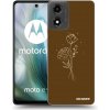 Picasee ULTIMATE CASE pro Motorola Moto E14 - Brown flowers