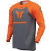 THOR dres RIDEMODE Menácia detský charcoal gray/orange - XL
