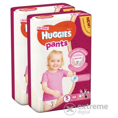 Huggies Pants Mega 5 Girl nohavičkové plienky 12-17 kg 88 ks od 27,16 € -  Heureka.sk