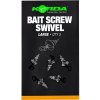 Korda Vrtáček Micro Ring Swivel Bait Screw Large 5ks