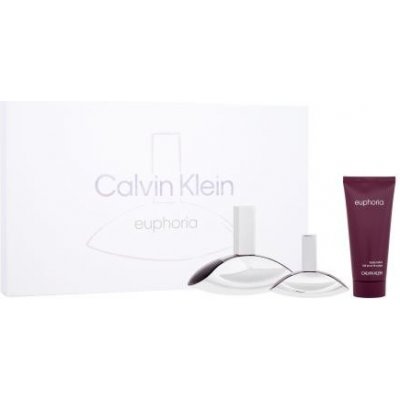 Calvin Klein Euphoria SET3 darčekový set parfumovaná voda 100 ml + parfumovaná voda 30 ml + telové mlieko 100 ml