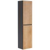 CMD Skrinka do kúpeľne MONAKO GREY OAK 800 Sivá diamantová/dub hamilton laminát 40 cm x 170 cm x 33 cm