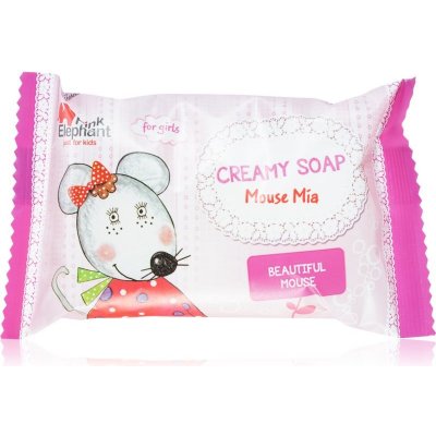 Pink Elephant Girls krémové mydlo pre deti Mouse Mia 90 g