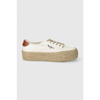 Pepe Jeans Espadrilky PLS10412 biela