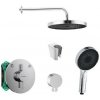 SANITINO - Sprchový set s batériou a telesom pod omietku hansgrohe, príslušenstvo kielle, chróm SANI21HKK000