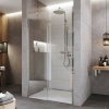 Mereo Sprchové dvere, Novea, pántové, 100x200 cm, chróm ALU, sklo Číre, ľavé prevedenie CK10311ZL