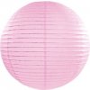 PartyDeco Okrúhly papierový lampión ružový 20 cm