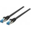 EFB Patchcord RJ45 S / FTP, kat. 6A, kat. 7 RohCable TPE superflex, 5m, černý (K5525FSW.5)