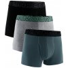 Pánske boxerky Under Armour Perf Cotton Solid 3in 3Pack Steel Heather XL