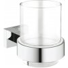 ​GROHE Essentials Cube - Držiak pohára, mydelničky a dávkovača 40508001