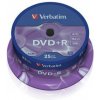 Verbatim DVD+R, Matt Silver, 43500, 4.7GB, 16x, spindle, 25-pack, bez možnosti potisku, 12cm, pro archivaci dat
