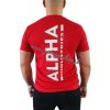 Alpha Industries BACKPRINT T tričko pánske speed red Farba: červená, Veľkosť: L