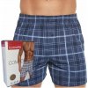 Pánske trenky káro Cornette Comfort 4XL Modrá