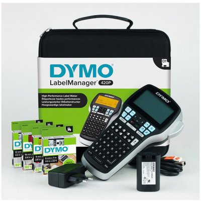 Tlačiareň samolepiacich štítkov Dymo, LabelManager 420P, s kufrom S0915480