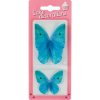 Dekorácie z jedlého papiera Motýle modré (8 ks) - dortis