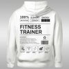 Fitness Trainer Label dámska mikina s kapucňou