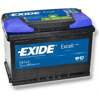 Exide Excell 12V 74Ah 680A EB741