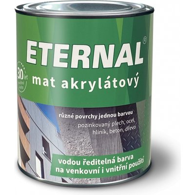 ETERNAL Mat akrylátový vodouriediteľná farba 5 l Tmavosivá 04