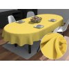 Biante Dekoračný oválny obrus Rongo RG-090 Svetlo žltý 140x220 cm