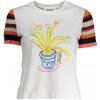 DESIGUAL Perfektné Dámske Tričko Krátky Rukáv Biela Farba: Biela, Veľkosť: XL