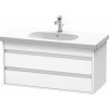 Duravit Ketho skrinka 100x45.5x48 cm závesná kúpeľňová skrinka pod umývadlo biela KT664801818