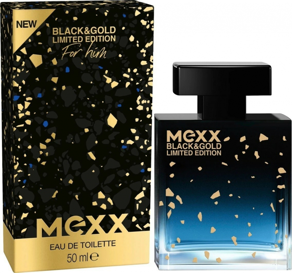 Mexx Black & Gold Limited Edition toaletná voda pánska 50 ml