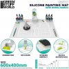 Green Stuff World Silikónová maliarska podložka 600x400 mm s ohraničením