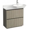 Laufen Základná skrinka pod umývadlo 76,9 cm, svetlý jilm - tmavý hliníkový držiak H4030041102621
