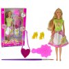 Lean Toys Bábika v šatách na maľovanie s dlhými vlasmi