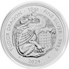 The Royal Mint strieborná minca Tudor Beasts Welsh Dragon 2024 10 oz