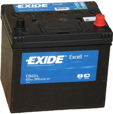 Exide EB604 Excell 12V 60Ah 480A Autobatterie