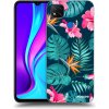 Picasee silikónový prehľadný obal pre Xiaomi Redmi 9C - Pink Monstera