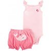 CARTER'S Set 2dielny body tielko, nohavice kr. Pink Whale dievča 3 m, vel. 62