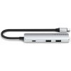 Satechi 4 v 1 USB-C Slim Multiport adaptér 4K – Strieborný