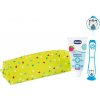 CHICCO Set zubná kefka a pasta v puzdre - Tiger, 3r+