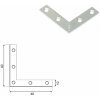 DOMAX NA montážny rohovník Galvanické pozinkovanie nastrieborno (ZNG) NA 40 - 40 x 40 x 10 x 1.5 mm (4 ks)