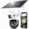 Vonkajšia IP kamera MpCommerce Solárna kamera 4G Dual 2x4MP PTZ