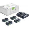 Festool Festool napájecí sada SYS 18V 4x4,0/TCL 6 DUO pro 18V nářadí 577104