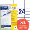Etikety univerzálne 70x37mm Avery A4 25+5 hárkov