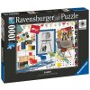 Ravensburger puzzle Eames Design klasické stoličky 1000 dielikov