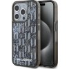 Karl Lagerfeld Liquid Glitter Monogram Gradient Zadný Kryt pre iPhone 15 Pro Max Black
