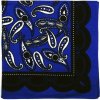 Šatka bandana Fosco Pattern - modrá-čierna