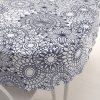 Biante Bavlnený oválny obrus Sandra SA-274 Tmavo modré mandaly na bielom 120x160 cm