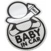 Compass Dekor samolepiaci BABY IN CAR strieborný