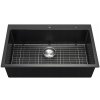 VEVOR Granitový drez 83,8x55,9x22,2CM Jednokomorový, ľahko sa čistí
