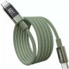 Choetech PD60W USB-C na USB-C digitální displej 1,2m nylonový kabel - zelený