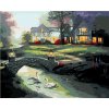 Zuty – Maľovanie podľa čísel – Labute na rieke a dom (D. Rusty Rust), 40 × 50 cm, plátno 8596530187721
