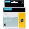 PRINTLINE kompatibilní páska s DYMO 18055, 12mm, 1.5m, černý tisk/bílý podklad, RHINO, bužírka
