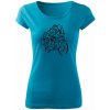 T-ričko Honda CRF1000L Africa Twin dámske tričko Farba trička: Tyrkysová, Veľkosť: XS
