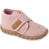 Befado detské papuče na suchý zips ružové, veľkosť 24